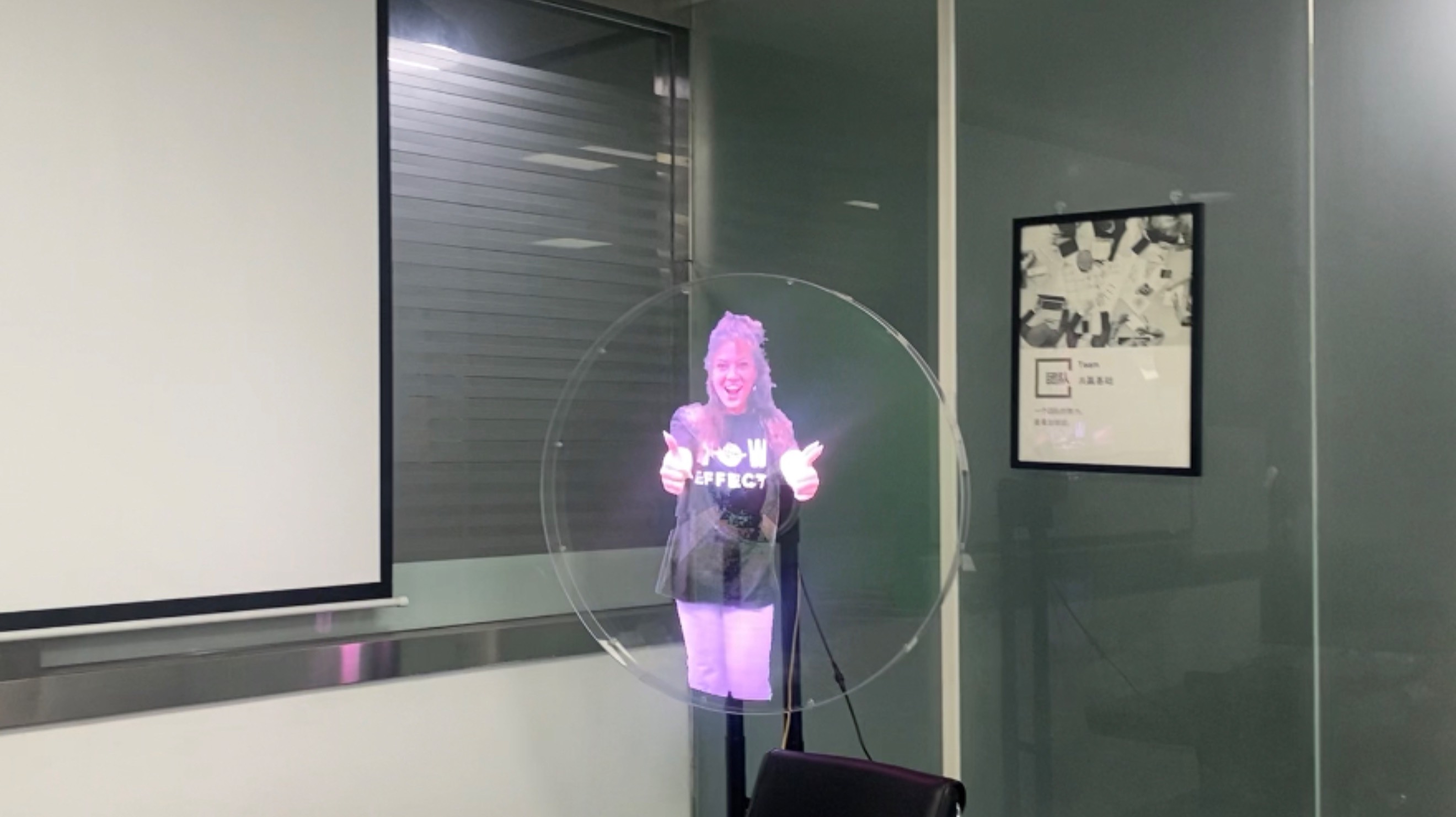 Голографический вентилятор прямой трансляции Hdmi