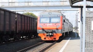 Электропоезд ЭД9Э-0057. Покатушки от Новозудилово до Новоказачего+отправление и ЭДТ.