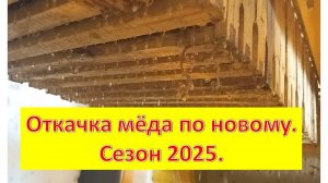 Откачка мёда по новому. Сезон 2025.