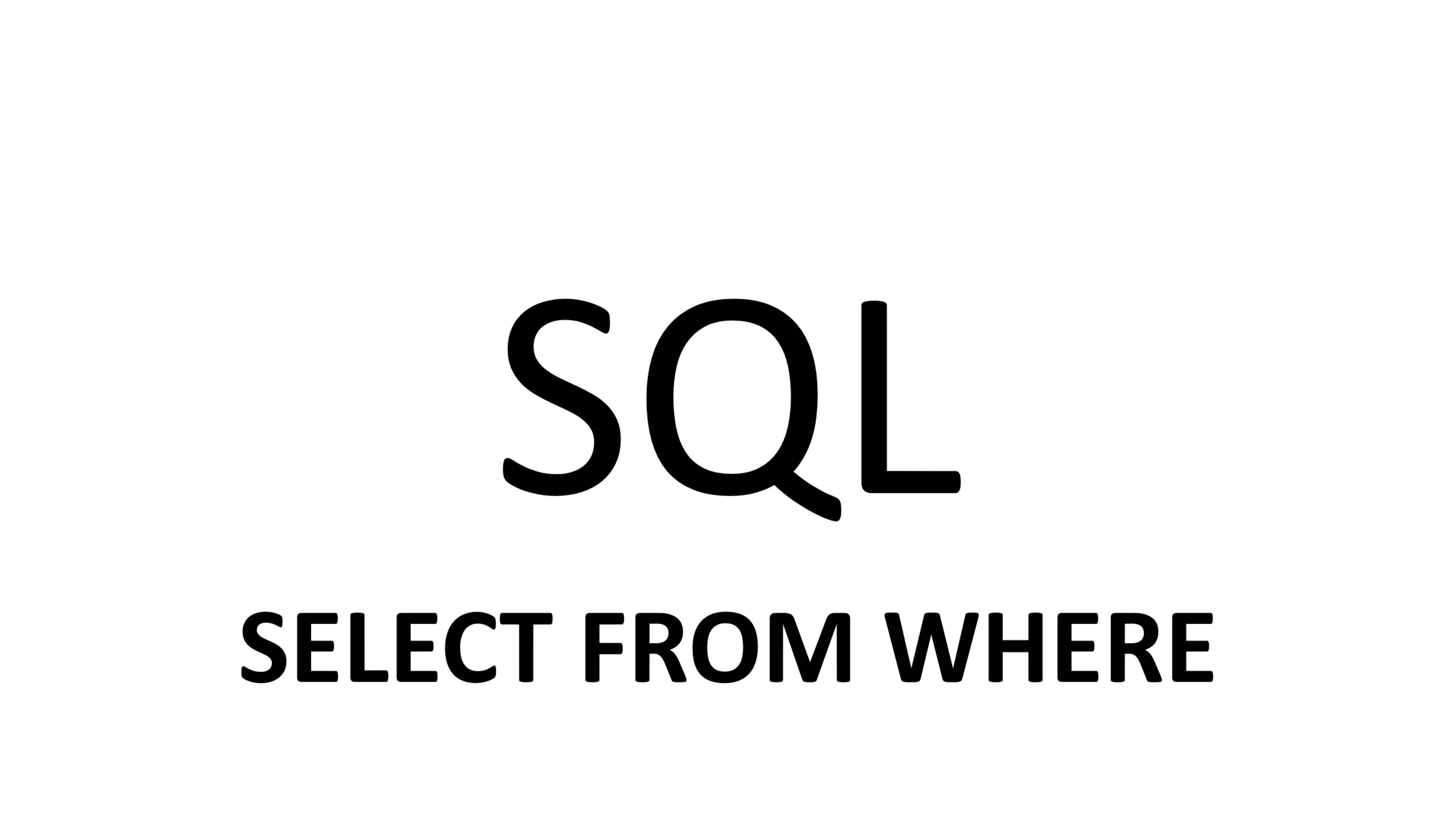 SQL #1 Написание простых запросов и условий SELECT FROM WHERE смотреть онлайн
