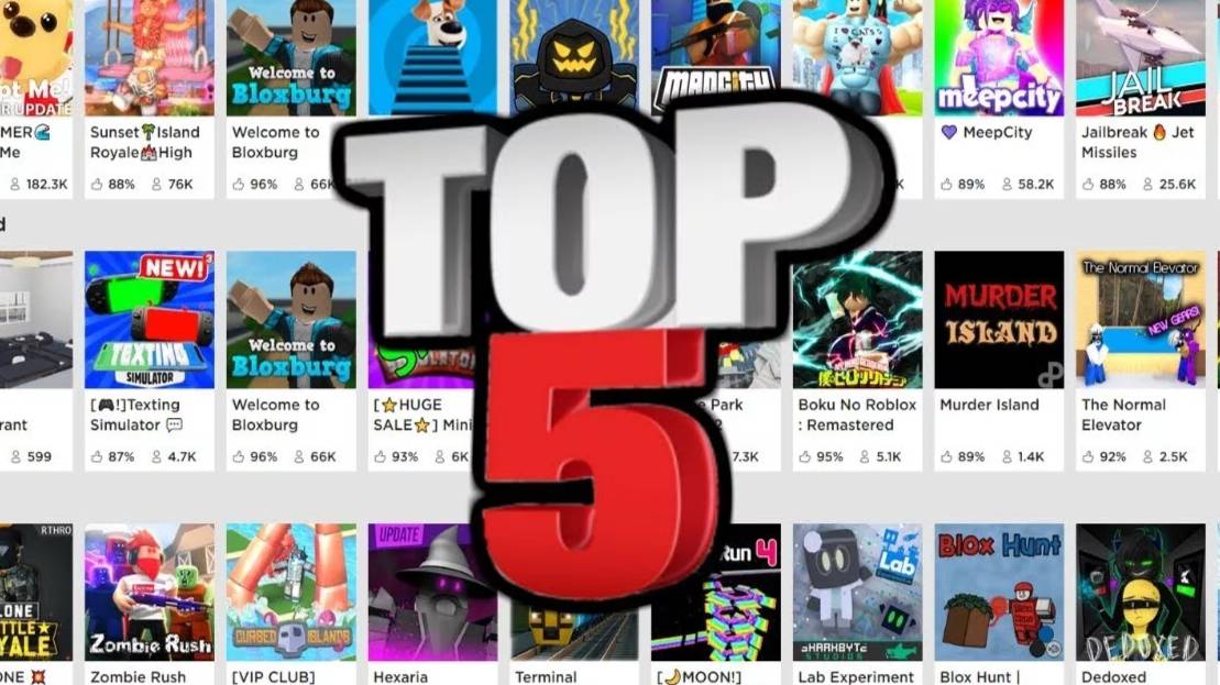 Топ 5 игр в Roblox !!! видео от Leke