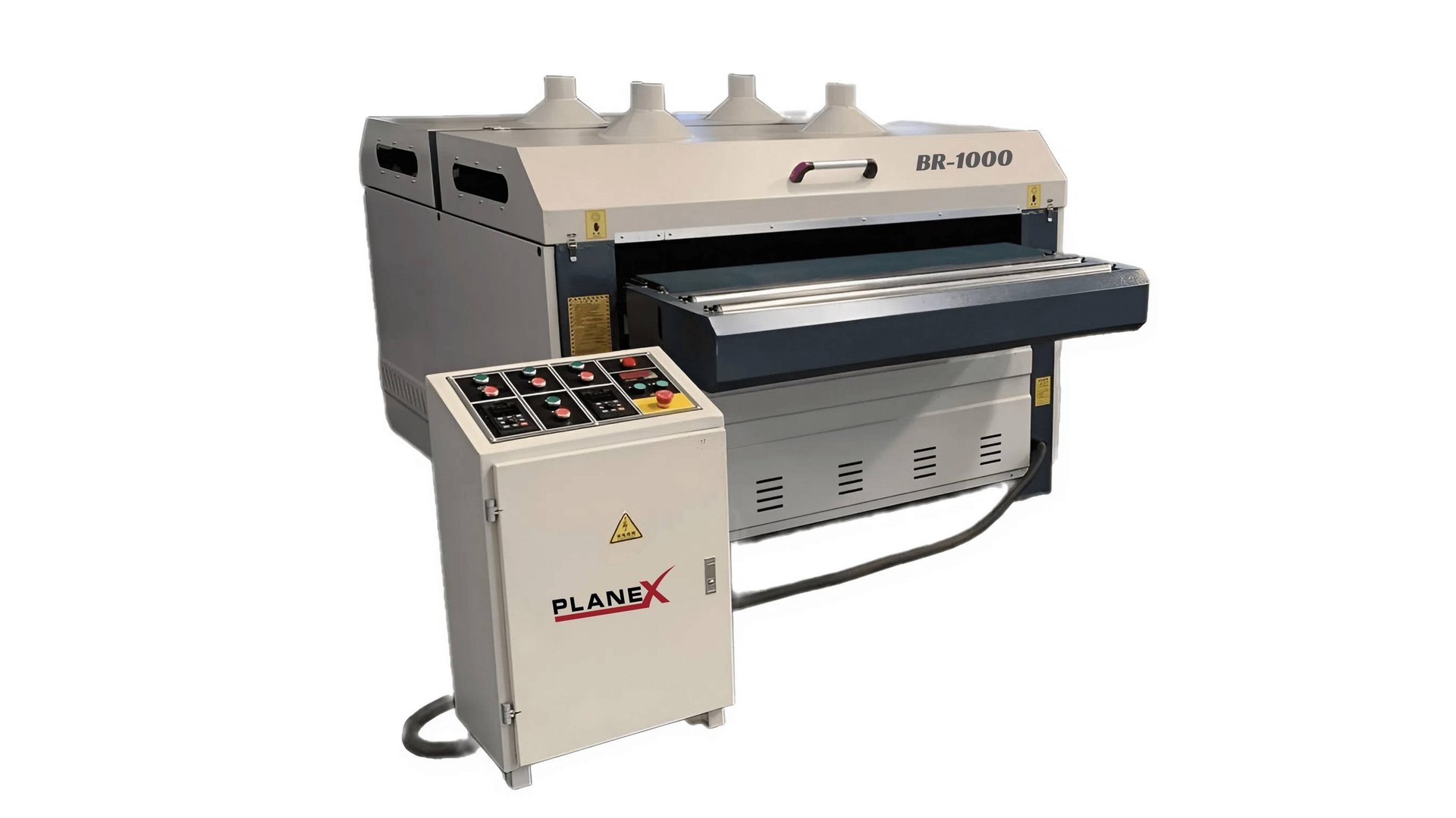 Брашировальный станок для искусственного старения дерева PLANEX BR-1000 с шириной брашировки 1000 мм