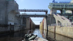 Шлюзование на Волховской ГЭС