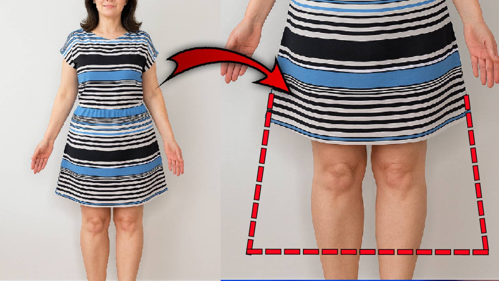 Как удлинить платье или юбку на 20 см. Советы по ремонту одежды смотреть онлайн
