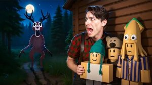 ЛОСЬ ЛЮДОЕД ИЩЕТ ДЕТОК НА ОБЕД!😭 СПАС ДЕТЕЙ ЗА 99 НОЧЕЙ В ЛЕСУ ОТ СТРАШНОГО ЛОСЯ В РОБЛОКСЕ!😨