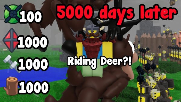 Surviving 5000 Days Solo And This Happened In 99 Nights in the Forest Roblox!