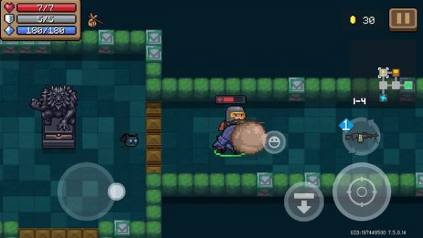 kolya animator играет за рыцаря в игре Soul Knight