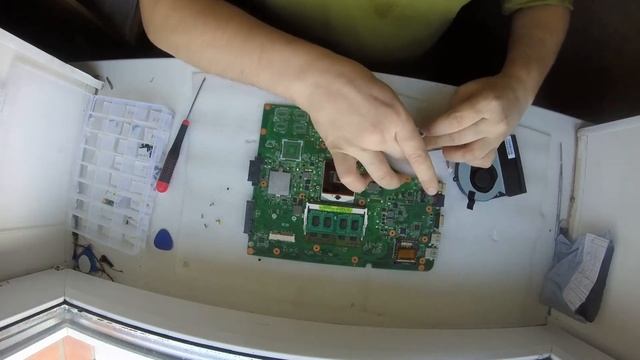 Ноутбук Asus K53E Разборка Чистка смотреть онлайн