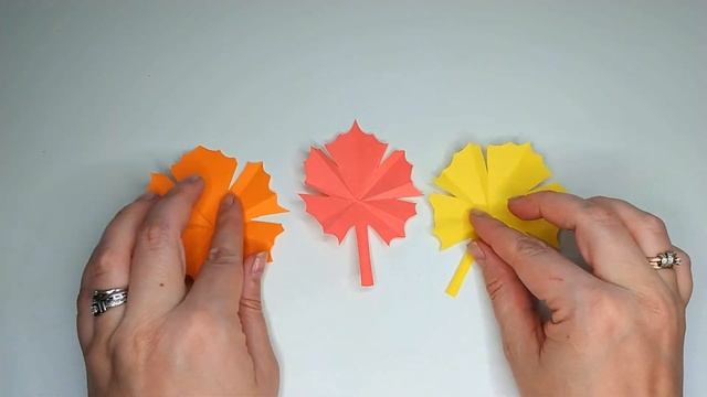 How To Make Maple Leaves With Paper | Autumn Leaves DIY | Fall Leaf From Paper | Maple Leaf Cutting смотреть онлайн