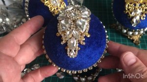 Как сделать новогоднюю игрушку Бархатный шар