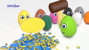 Яйца с сюрпризом Учим цвета Учим формы Учим фигуры Развивающий мультфильм.