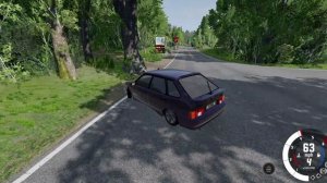BeamNG.drive авария гонщик на ваз 2114