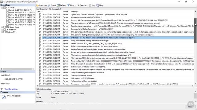 4.09. SSMS - Errorlogs and Database Mail смотреть онлайн