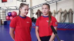 Воспитанницы спортшколы по вольной борьбе рассказали о своем виде спорта