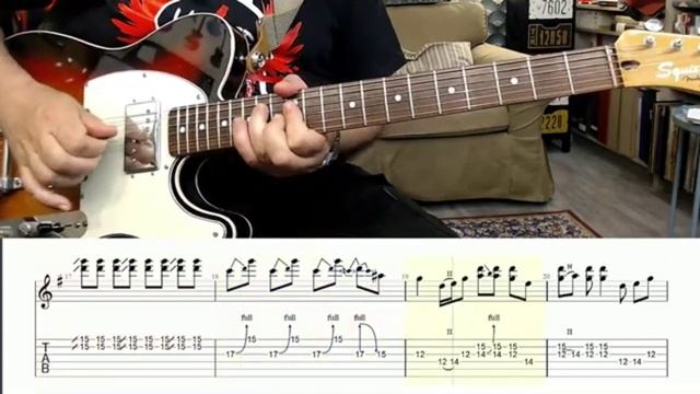 Solo Honky Tonk Style in G(guitar cover,tab,backing track) смотреть онлайн
