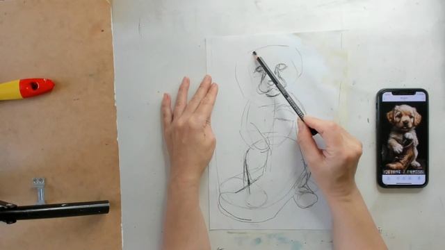 построение щенка