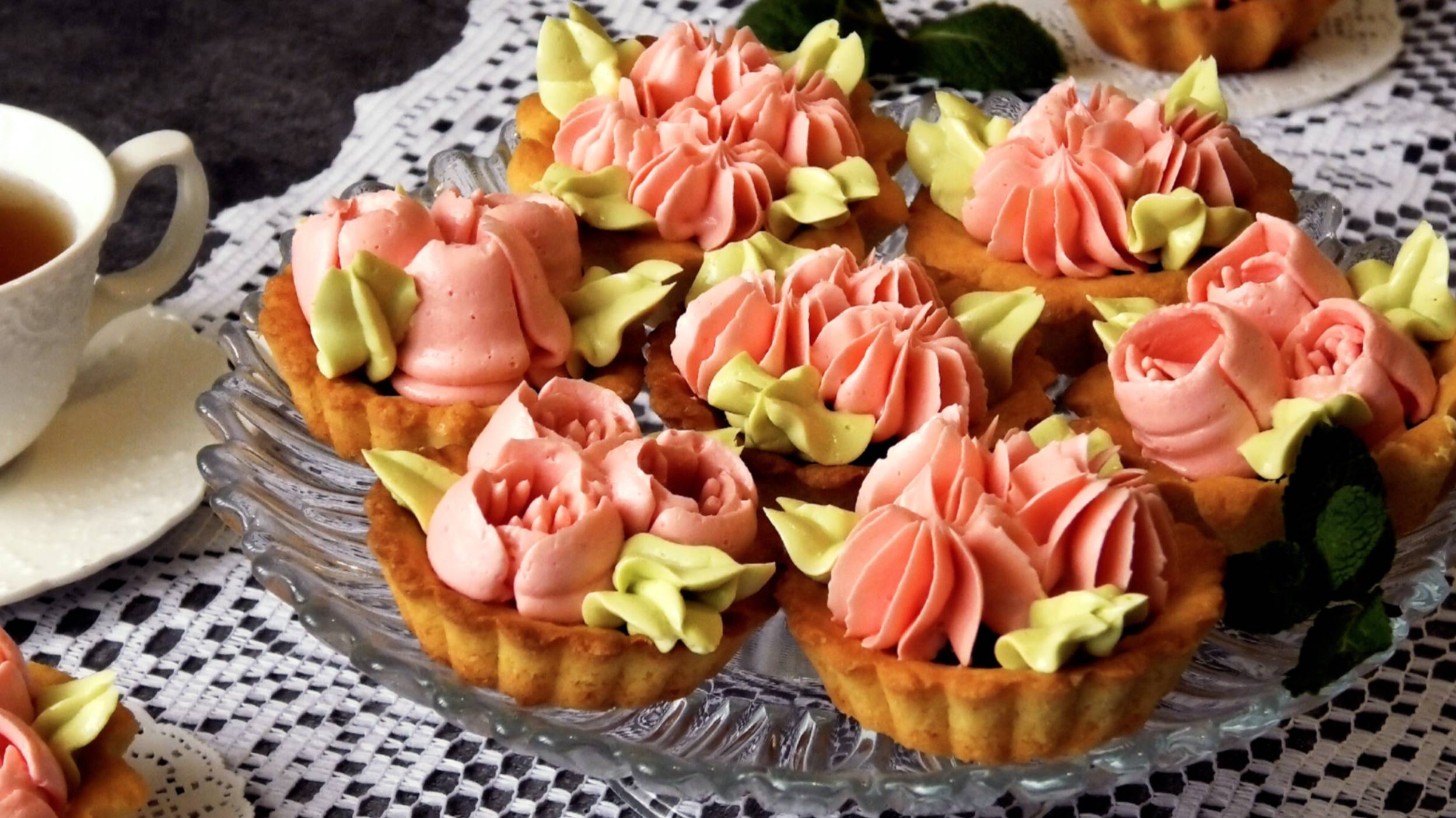 Пирожные как в детстве! "Песочная корзиночка" с масляным кремом. смотреть онлайн