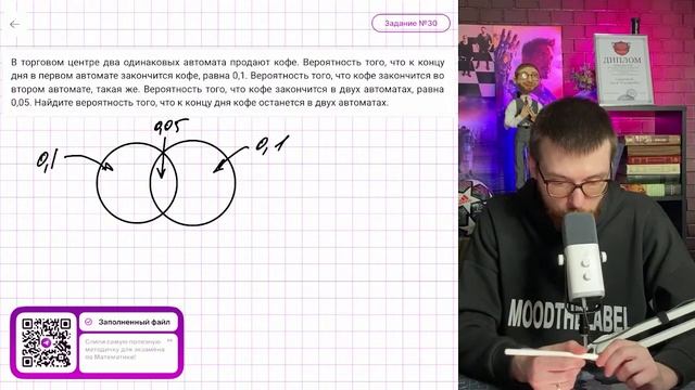В торговом центре два одинаковых автомата продают кофе. Вероятность того, что к концу дня в - № смотреть онлайн