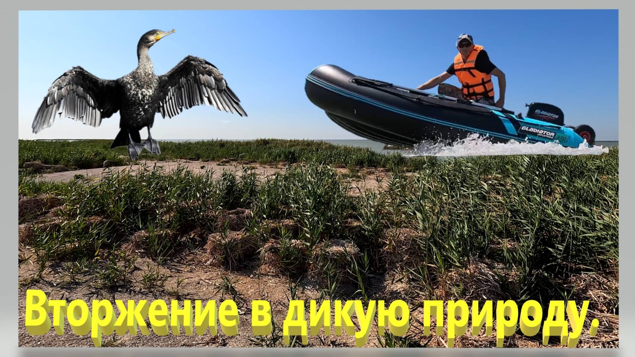 Вторжение в дикую природу. Активный отдых на Азовском море. Ейский лиман. Рыбалка. Рыбалка. Ейск. смотреть онлайн