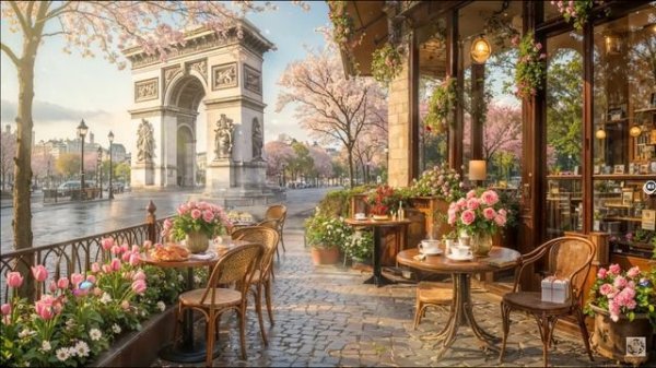 Paris Cafe Ambience with Relaxing Jazz