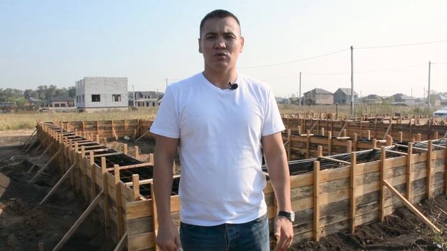 Строительство фундамента для одноэтажного дома 190 кв.м.