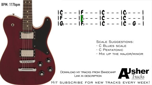 Chicago Blues Guitar Backing Track Jam In C