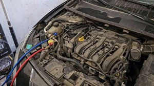 ✅️ Renault Fluence 1.6 2014 220000км: заправка кондиционера
