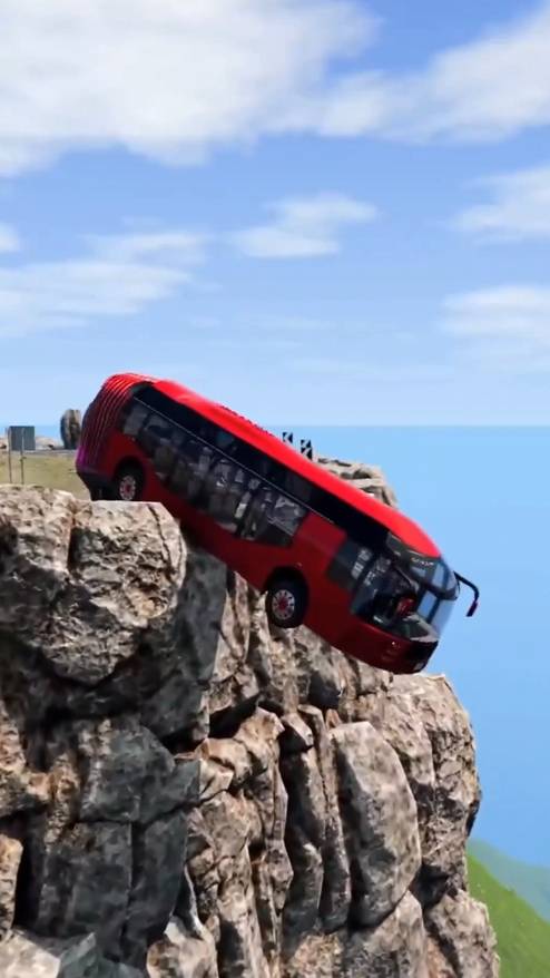 Падение с скалы | Beamng Drive смотреть онлайн