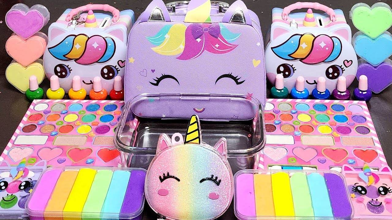 ASMR Единороги смешивают Самый блестящий Слайм, Видео ASMR смотреть онлайн