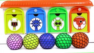 Мультики для детей. Гараж с антистрессовыми мячиками и Спрунки. Смотреть онлайн для малышей