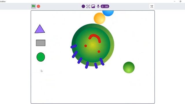 Геометрические фигуры и физика на языке Скретч смотреть онлайн