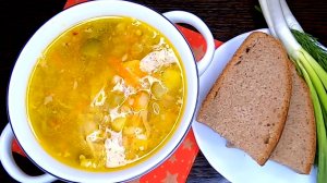 📌 Сытный, наваристый и очень вкусный РАССОЛЬНИК из курицы с перловкой