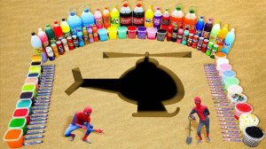 Мультики для детей. Эксперимент: мощное извержение зубной пасты из вертолета. Мультики эксперименты