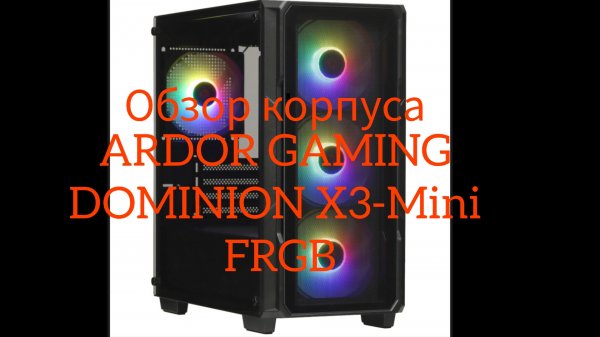 Обзор корпуса ARDOR GAMING DOMINION X3-Mini FRGB