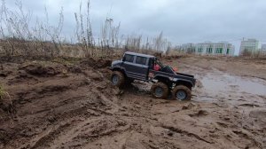 Axial 6x6 УНИМОГ. Протестировал на бездорожье!