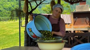 Традиционный восточный рецепт варенья из грецких орехов Азербайджанская Кухня Деревенская Кухня