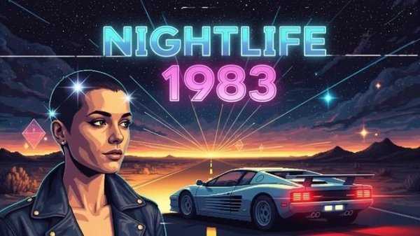 Synthwave Midnight in Digital Glow
