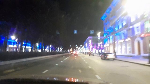 Красивый центр Перми ночью смотреть онлайн