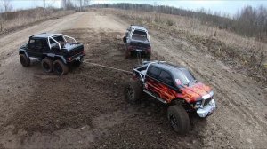 Перетягивание каната на RC внедорожниках!