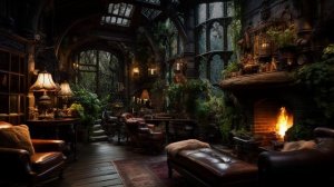 ☔Новые эмоции наполняются шумом дождя за окном и у камина - Целебные звуки ASMR для беспокойного сна