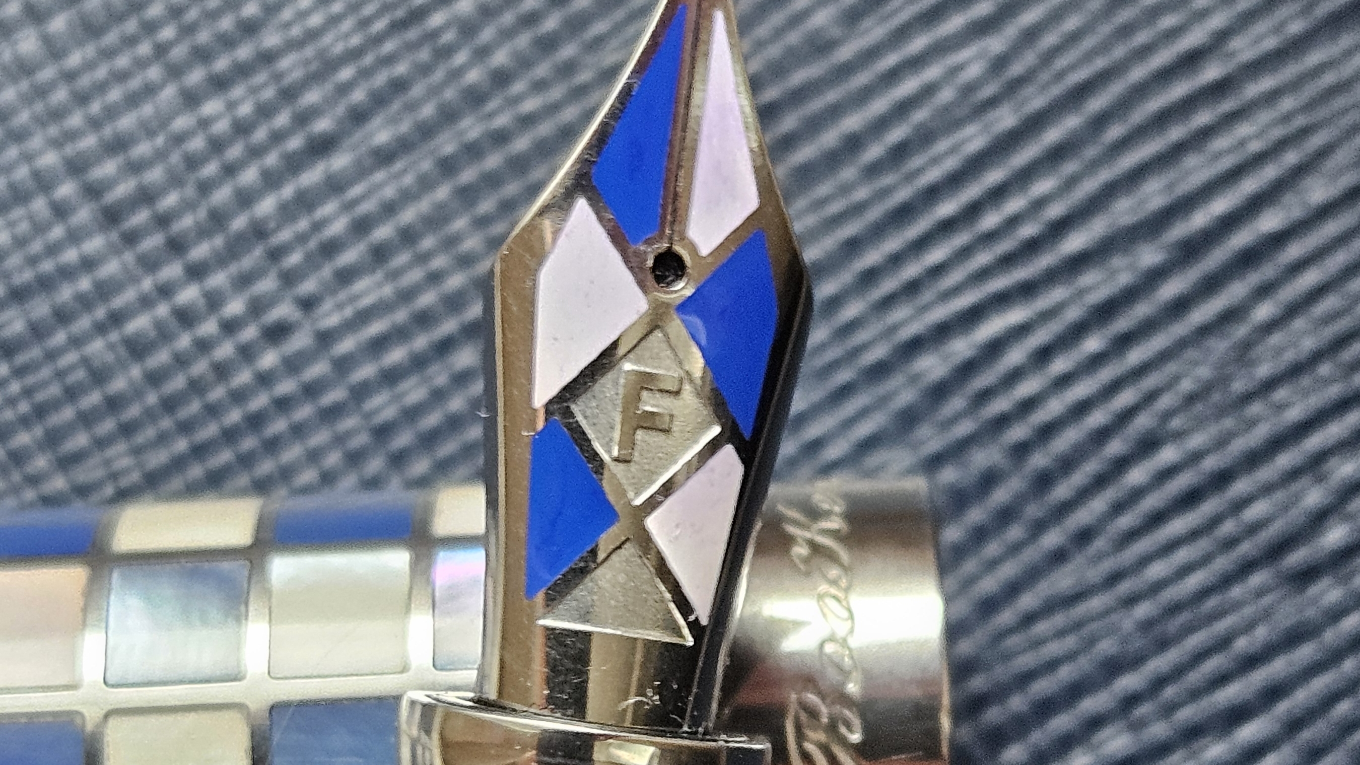 Перьевая ручка BooKer.Cr Blue & White