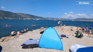 ГЕЛЕНДЖИК пляж Метрополь сегодня 13 августа 2025. Море и погода в Геленджике сейчас. Обстановка