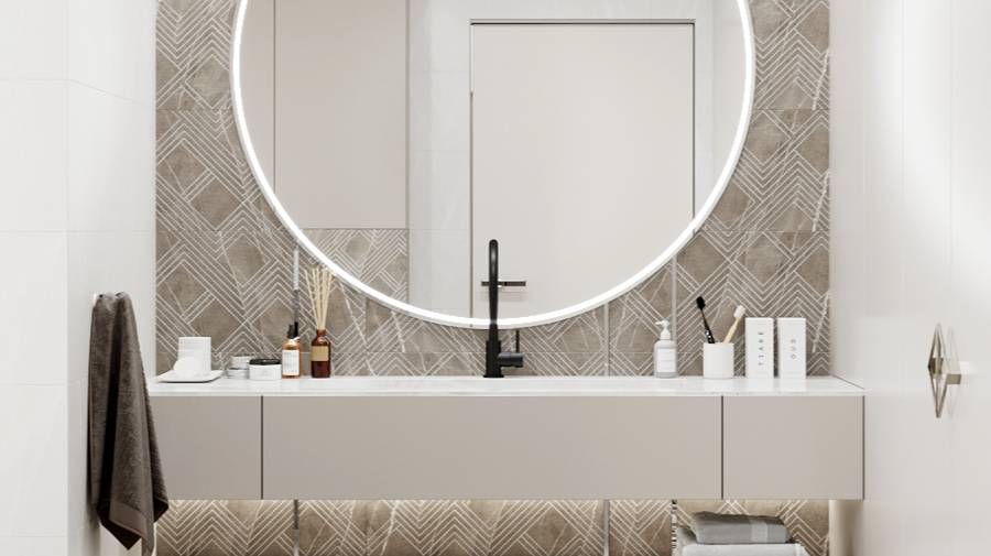 Санузел с душем. Поселок 