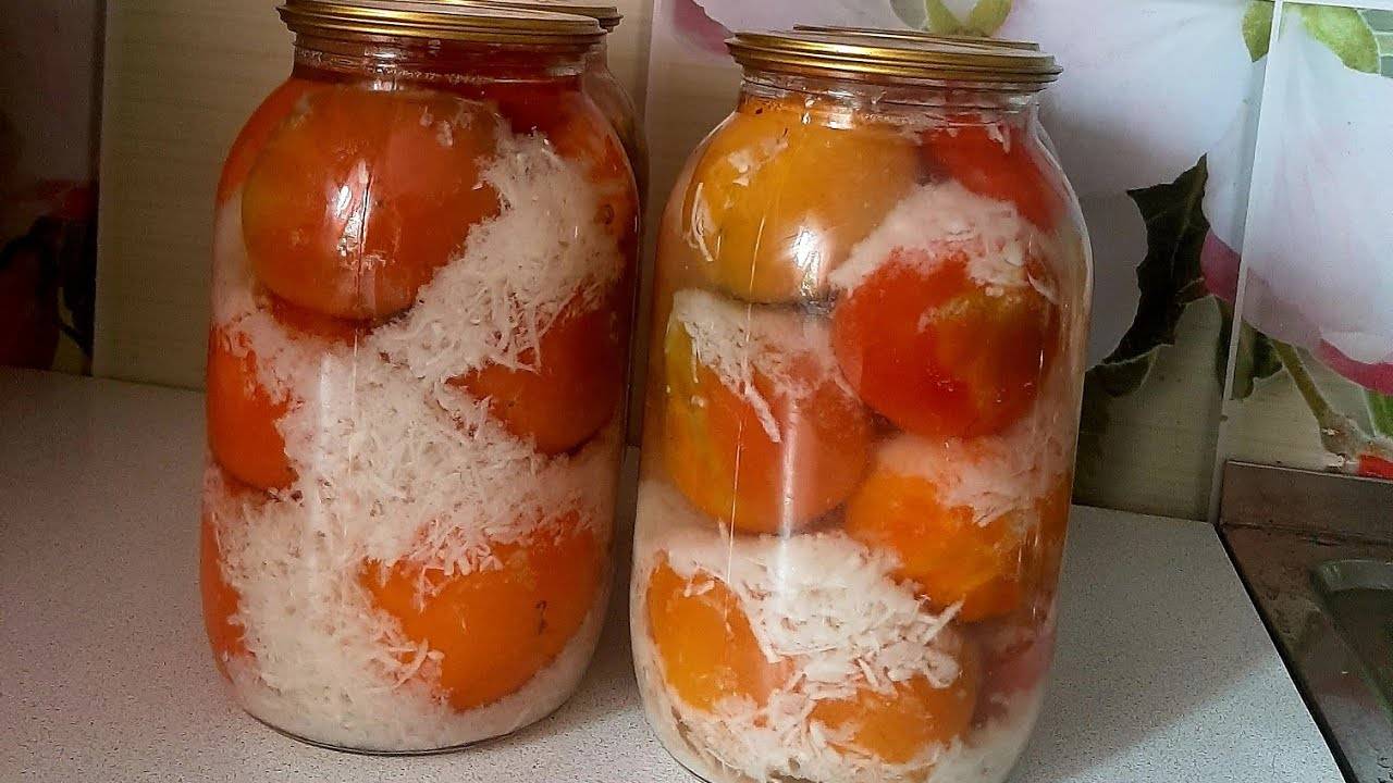 Помидоры под _снегом_,на зиму.