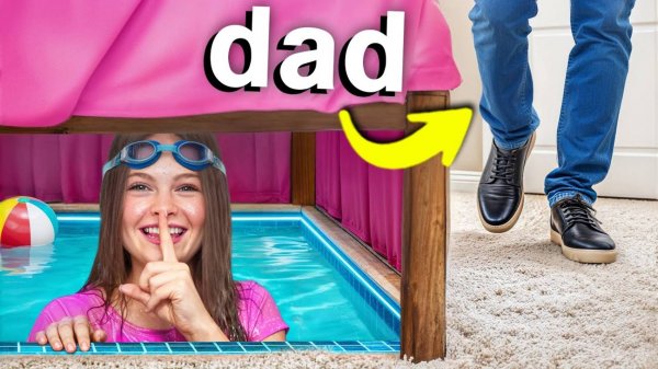 I Built a SECRET POOL In My House