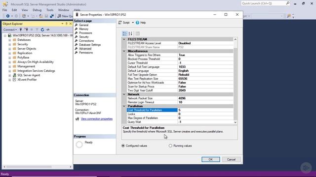 5.05. Demo- MAX Memory and Cost Threshold смотреть онлайн