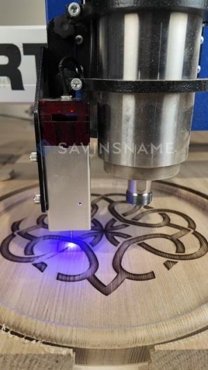 Блюдо из дерева на ЧПУ фрезере. Лазерная гравировка. Savinsname