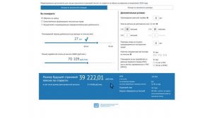 Пенсионный калькулятор 2024