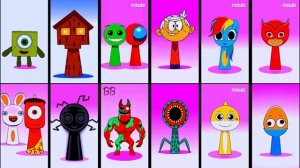 Incredibox Sprunki OC Phases || Подборка битв пар Sprunki