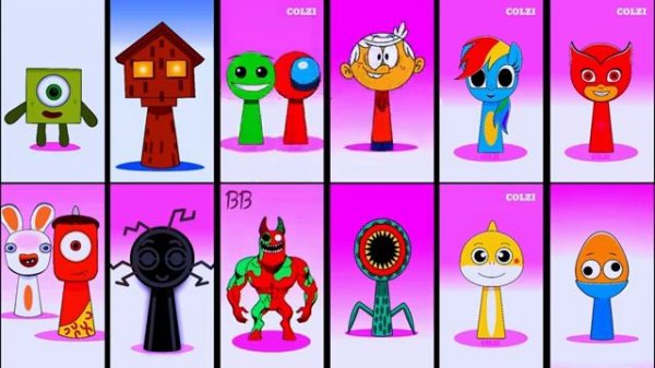 Incredibox Sprunki OC Phases || Подборка битв пар Sprunki